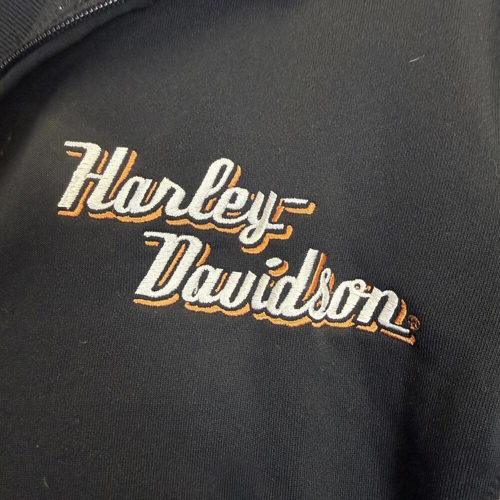 Harley Davidson Women's Size Large Black Motorcycle Zip Jacket Walnut Creek CA - Picture 2 of 10